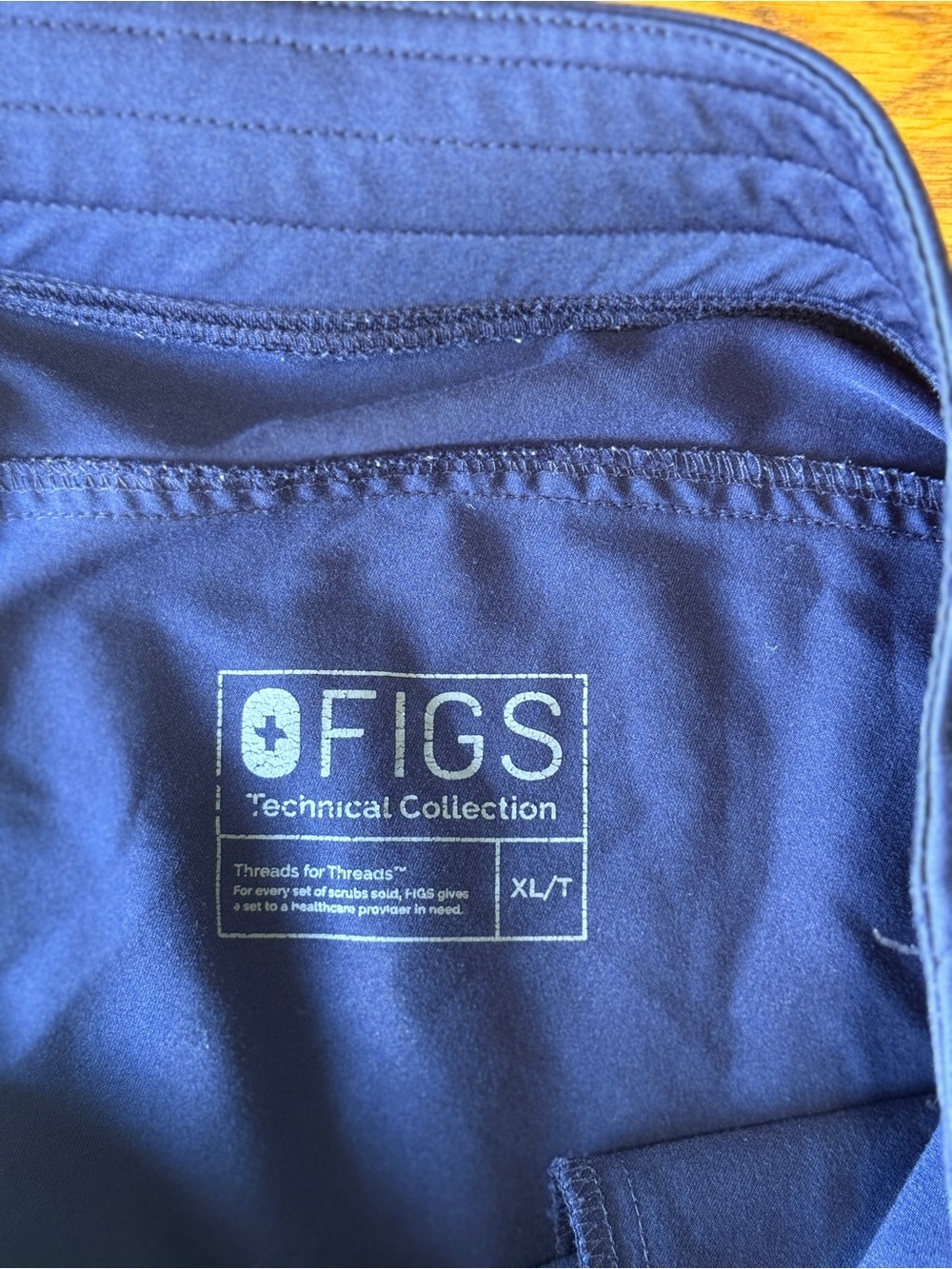 FIGS Scrub Pants XLTall Technical Collection T21004 Cargo Pockets Navy Blue - Picture 7 of 11